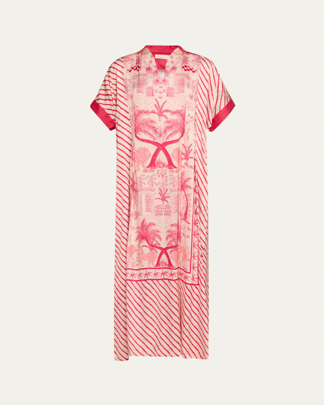Lanka Panel Sundowner Kaftan Coverup